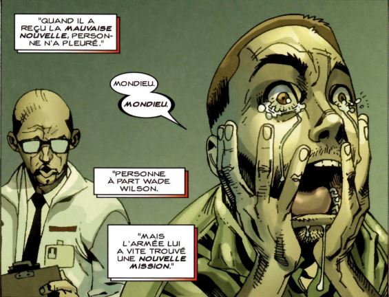 Image issue d'un comics Deadpool à savoir Deadpool il faut soigner le soldat Wilson