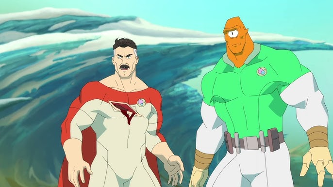 Image issue de Invincible saison 4 mettant en scène Nolan et Allen