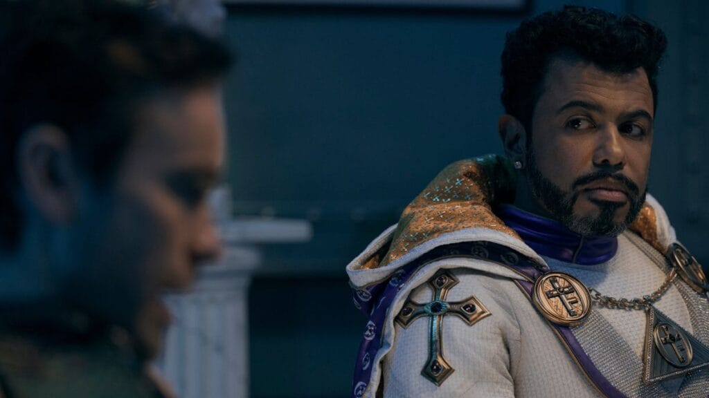 image issue de la série The Boys saison 5 mettant en scène le personnage de ofather
